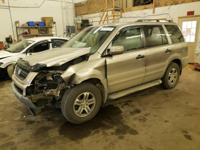 HONDA PILOT EXL 2004 with VIN 2HKYF18554H600769 - Photo from auction