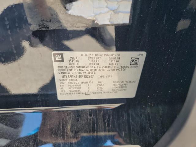 Photo 10 from auction – 2017 CADILLAC ESCALADE E with VIN 1GYS3GKJ1HR152207