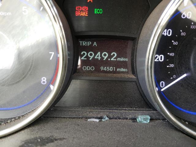 Photo 9 from auction – 2012 HYUNDAI SONATA SE with VIN 5NPEC4AC2CH330548