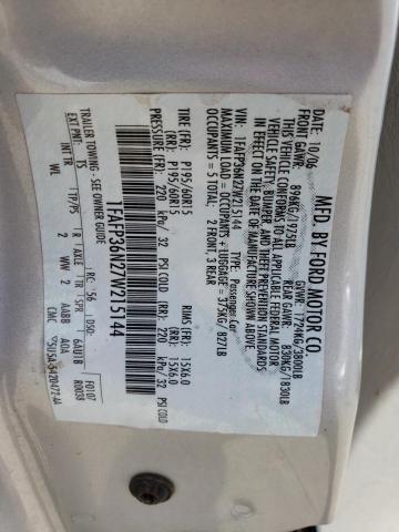 Photo 14 from auction – 2007 FORD FOCUS with VIN 1FAFP36N27W215144