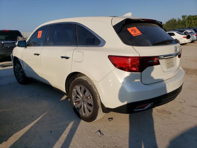 Photo 2 from auction – 2016 ACURA MDX TECHNO with VIN 5FRYD3H42GB016100