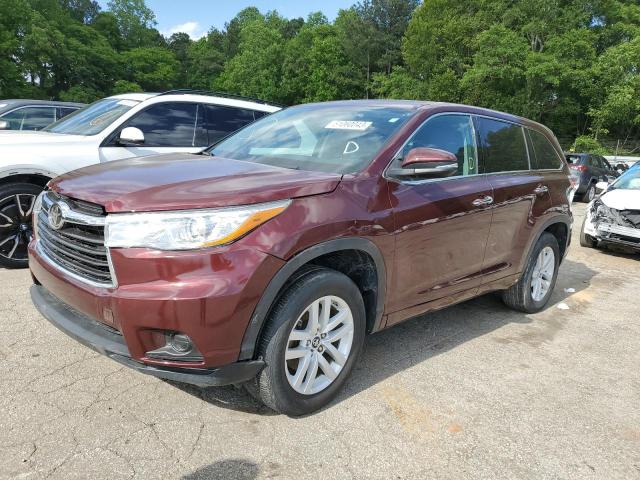 Photo 1 from auction – 2016 TOYOTA HIGHLANDER with VIN 5TDZARFH5GS022380