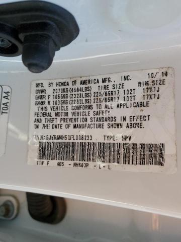 Photo 14 from auction – 2015 HONDA CR-V EX with VIN 5J6RM4H50FL008233