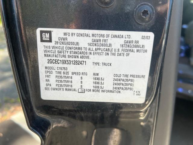 Photo 10 from auction – 2003 CHEVROLET SILVERADO with VIN 2GCEC19X531282471