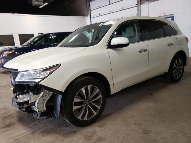 ACURA MDX TECHNO 2016 with VIN 5FRYD4H4XGB037265 - Photo from auction