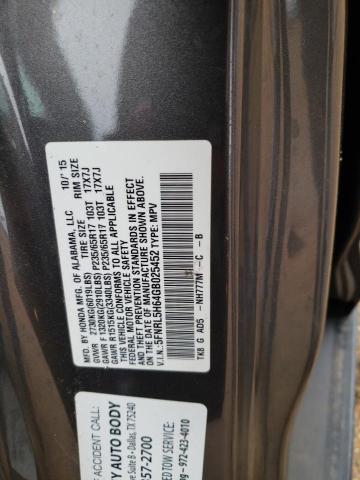 Photo 14 from auction – 2016 HONDA ODYSSEY EX with VIN 5FNRL5H64GB025452