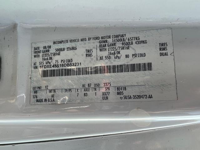 Photo 10 from auction – 2008 FORD ECONOLINE with VIN 1FDXE45S18DB53231