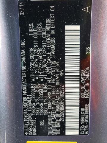 Zdjęcie 14 z aukcji – 2015 LEXUS RX 350 z VIN 2T2ZK1BAXFC162922