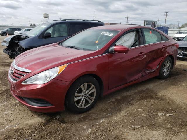 HYUNDAI SONATA GLS 2014 with VIN 5NPEB4AC3EH909893 - Photo from auction