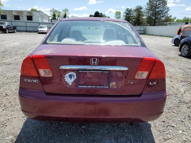Photo 6 from auction – 2002 HONDA CIVIC LX with VIN 2HGES16522H571479
