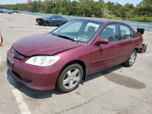 HONDA CIVIC EX 2004 with VIN 2HGES26784H539145 - Photo from auction
