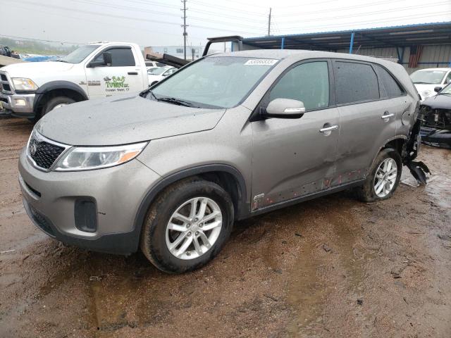 KIA SORENTO LX 2014 with VIN 5XYKTCA67EG524641 - Photo from auction