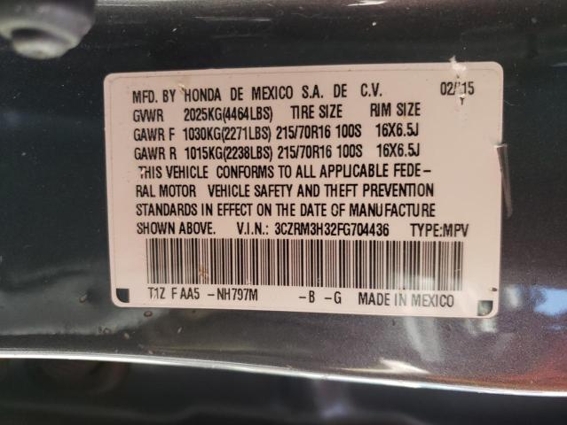 Photo 14 from auction – 2015 HONDA CR-V LX with VIN 3CZRM3H32FG704436