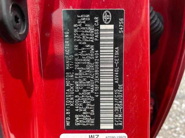 Photo 10 from auction – 2011 TOYOTA CAMRY BASE with VIN 4T1BF3EK9BU682404
