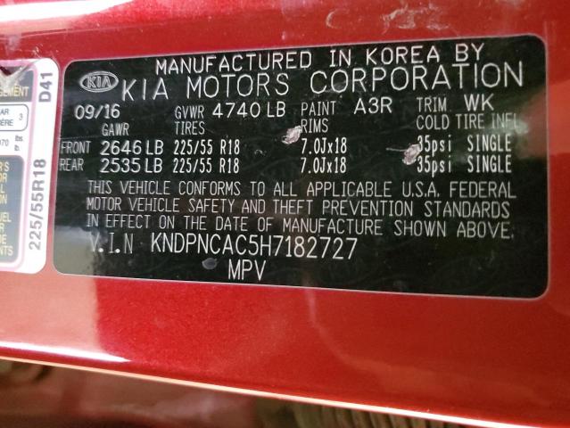 Photo 14 from auction – 2017 KIA SPORTAGE with VIN KNDPNCAC5H7182727