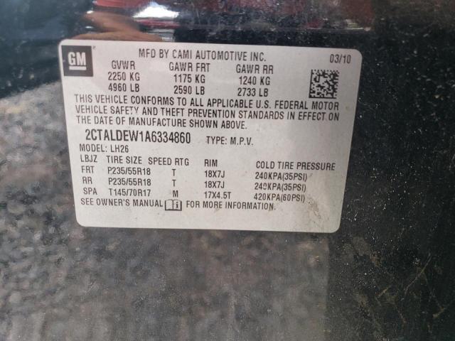 Photo 14 from auction – 2010 GMC TERRAIN SL with VIN 2CTALDEW1A6334860