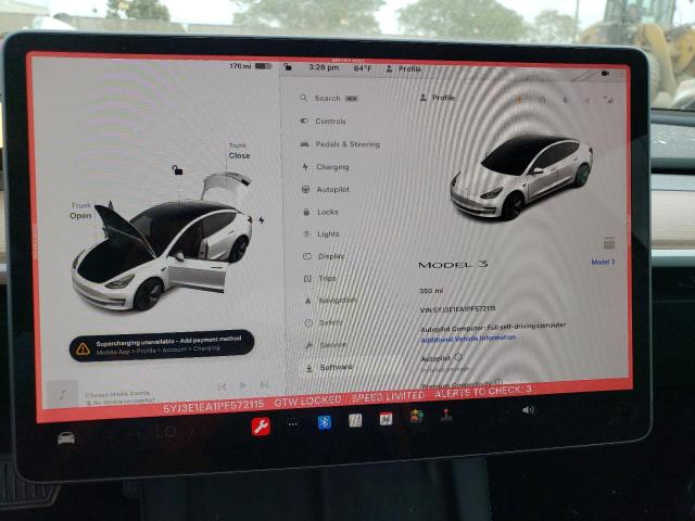Photo 9 from auction – 2023 TESLA MODEL 3 with VIN 5YJ3E1EA1PF572115