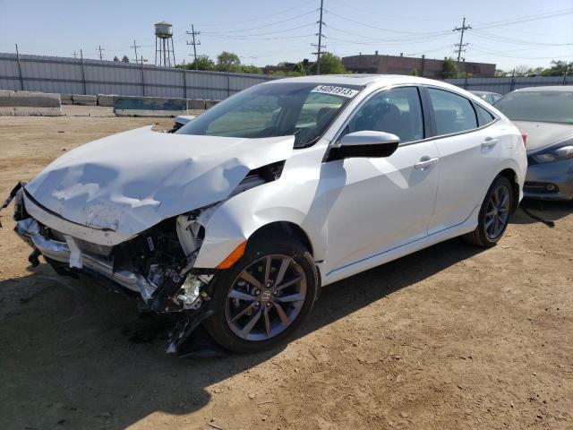 HONDA CIVIC EX 2021 with VIN 19XFC1F36ME007296 - Photo from auction