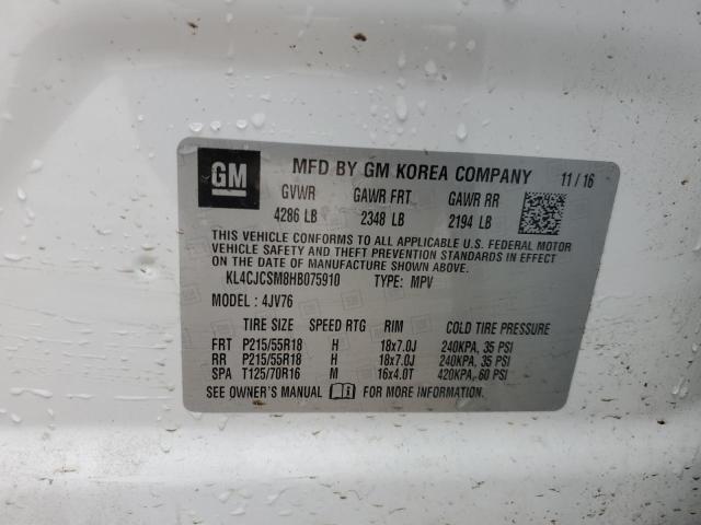 Photo 14 from auction – 2017 BUICK ENCORE ESS with VIN KL4CJCSM8HB075910