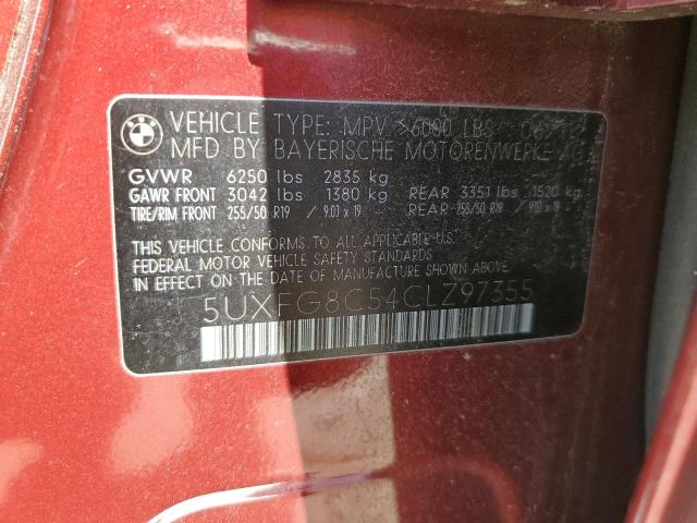 Photo 14 from auction – 2012 BMW X6 XDRIVE5 with VIN 5UXFG8C54CLZ97355