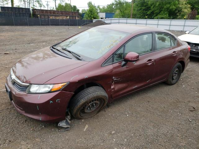 HONDA CIVIC LX 2012 with VIN 2HGFB2F52CH533293 - Photo from auction