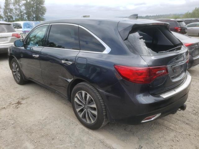 Photo 2 from auction – 2016 ACURA MDX TECHNO with VIN 5FRYD4H41GB031323