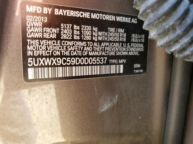 Photo 14 from auction – 2013 BMW X3 XDRIVE2 with VIN 5UXWX9C59D0D05537