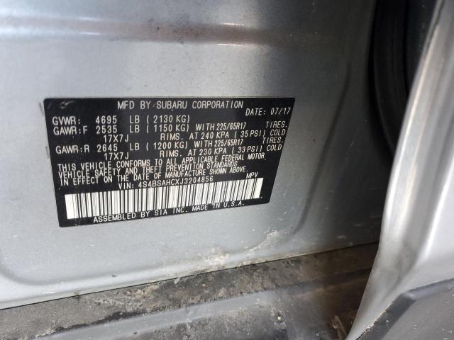 Photo 14 from auction – 2018 SUBARU OUTBACK 2. with VIN 4S4BSAHCXJ3204856