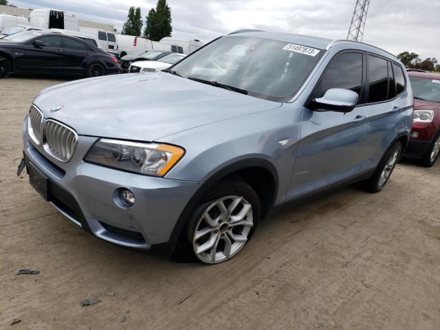 BMW X3 XDRIVE3 2012 with VIN 5UXWX7C54CL975818 - Photo from auction
