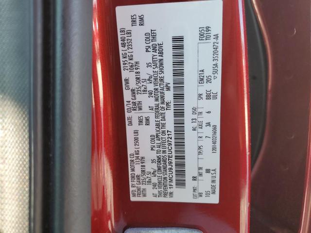 Photo 14 from auction – 2014 FORD ESCAPE TIT with VIN 1FMCU9J97EUC97217