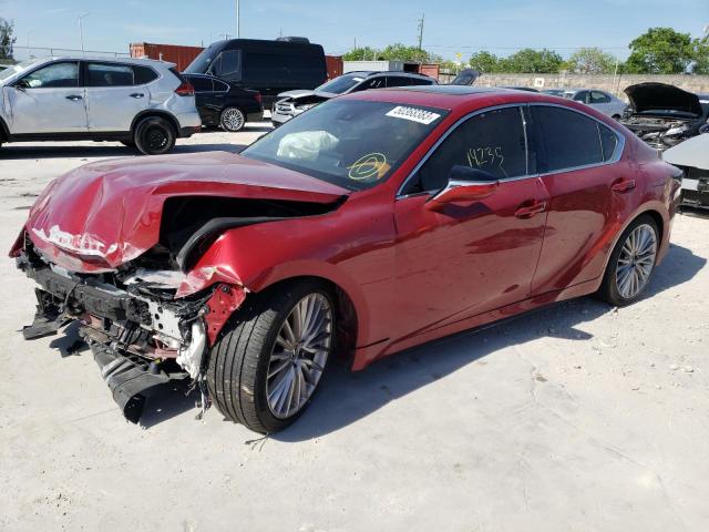 LEXUS IS 300 2022 with VIN JTHDA1D27N5119155 - Photo from auction