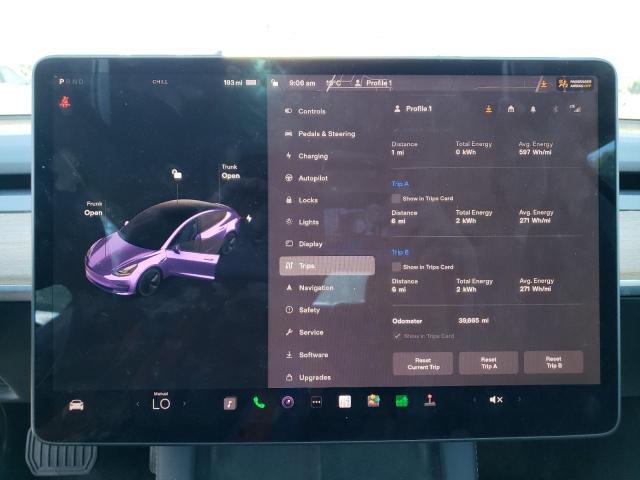 Photo 9 from auction – 2022 TESLA MODEL 3 with VIN 5YJ3E1EA5NF191221