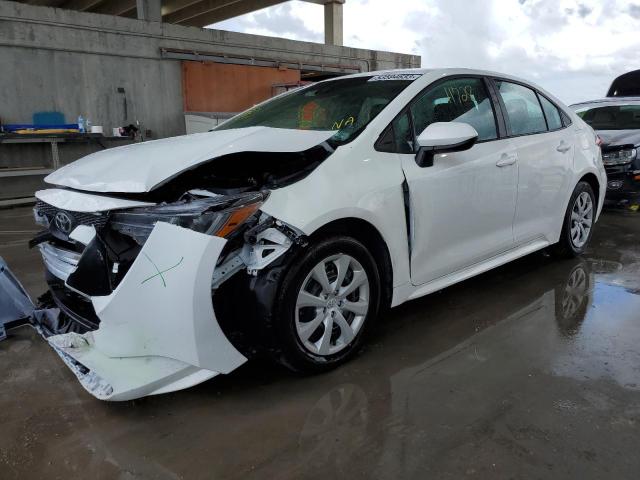 TOYOTA COROLLA LE 2021 with VIN 5YFEPMAE2MP198496 - Photo from auction