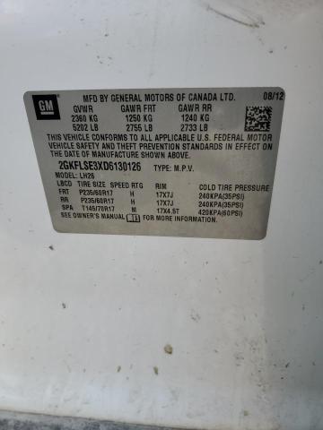Photo 14 from auction – 2013 GMC TERRAIN SL with VIN 2GKFLSE3XD6130126