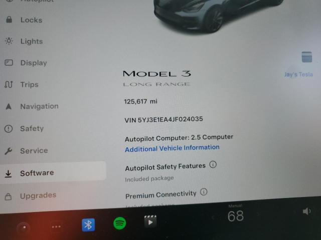 Photo 9 from auction – 2018 TESLA MODEL 3 with VIN 5YJ3E1EA4JF024035