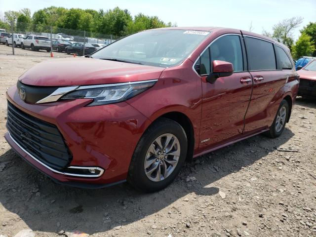 Photo 1 from auction – 2021 TOYOTA SIENNA XLE with VIN 5TDYSKFC5MS013355
