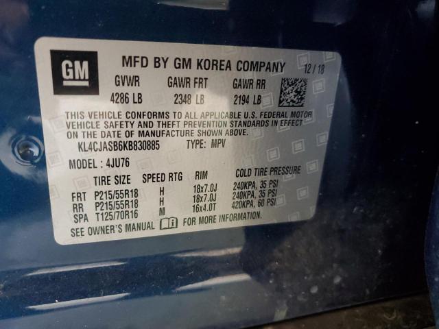 Photo 14 from auction – 2019 BUICK ENCORE PRE with VIN KL4CJASB6KB830885
