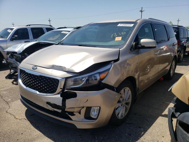 KIA SEDONA EX 2016 with VIN KNDMC5C17G6138376 - Photo from auction