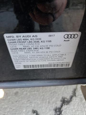 Photo 14 from auction – 2018 AUDI Q3 PREMIUM with VIN WA1ECCFS5JR013437