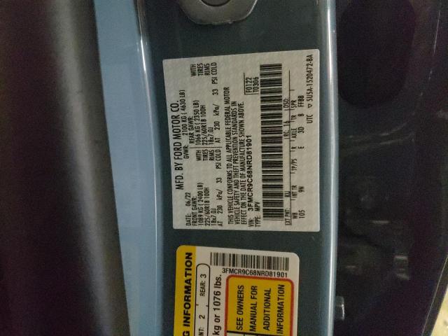 Photo 14 from auction – 2022 FORD BRONCO SPO with VIN 3FMCR9C68NRD81901