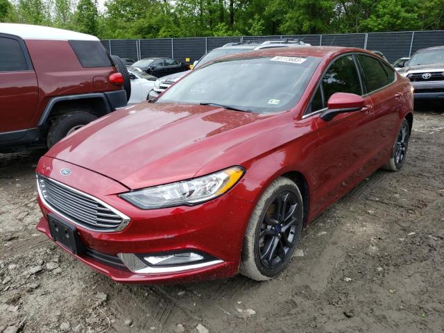 FORD FUSION SE 2018 with VIN 3FA6P0HD2JR223290 - Photo from auction