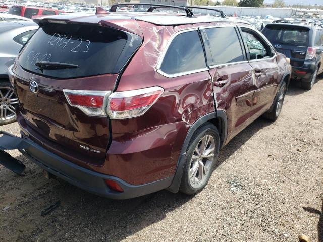 Photo 3 from auction – 2014 TOYOTA HIGHLANDER with VIN 5TDJKRFH2ES010940