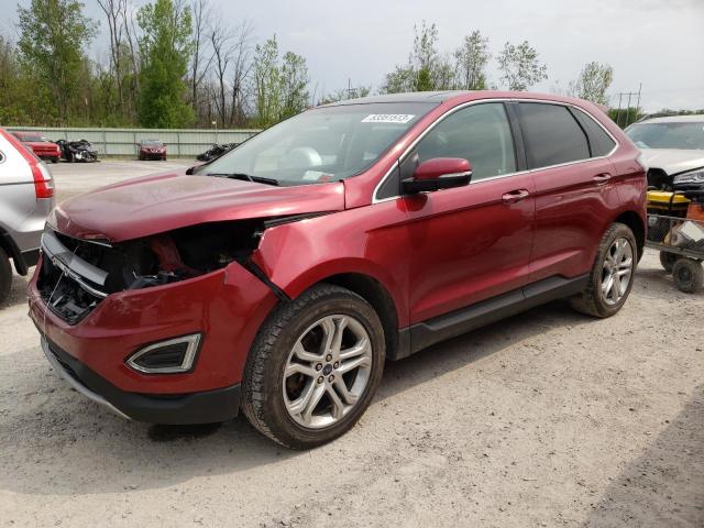FORD EDGE TITAN 2017 with VIN 2FMPK4K93HBB80205 - Photo from auction
