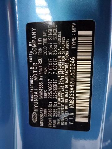 Photo 14 from auction – 2017 HYUNDAI TUCSON LIM with VIN KM8J33A42HU506346
