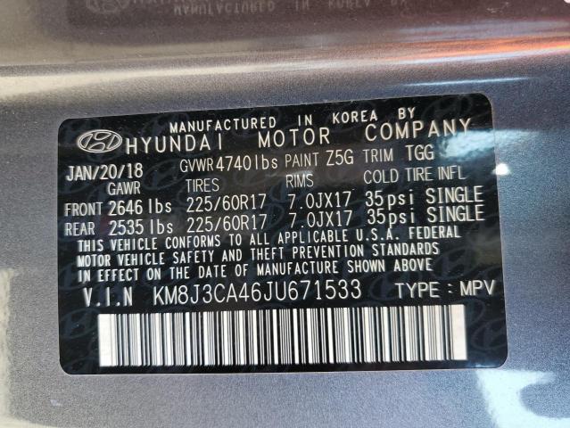 Photo 14 from auction – 2018 HYUNDAI TUCSON SEL with VIN KM8J3CA46JU671533