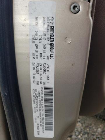 Photo 14 from auction – 2012 CHRYSLER TOWN & COU with VIN 2C4RC1BG5CR362480