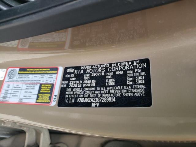 Photo 14 from auction – 2016 KIA SOUL with VIN KNDJN2A21G7289814