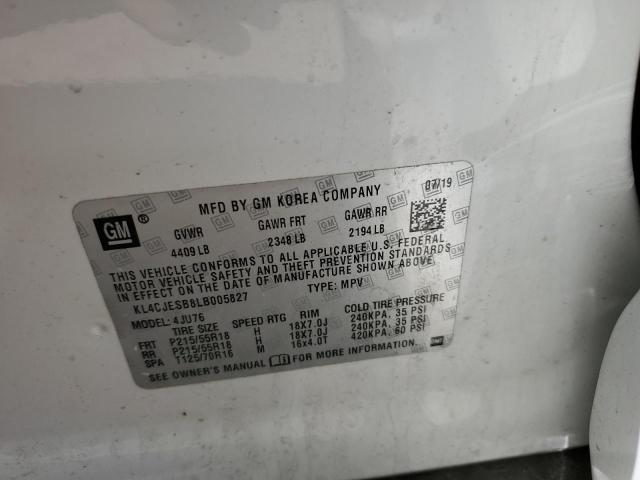 Photo 14 from auction – 2020 BUICK ENCORE PRE with VIN KL4CJESB8LB005827