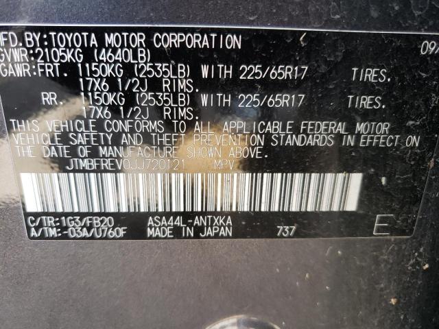 Photo 14 from auction – 2018 TOYOTA RAV4 LE with VIN JTMBFREV0JJ720121