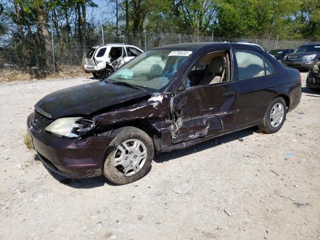 HONDA CIVIC 2001 with VIN 2HGES16561H540590 - Photo from auction